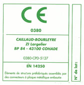 Certificat de contrôle production usine